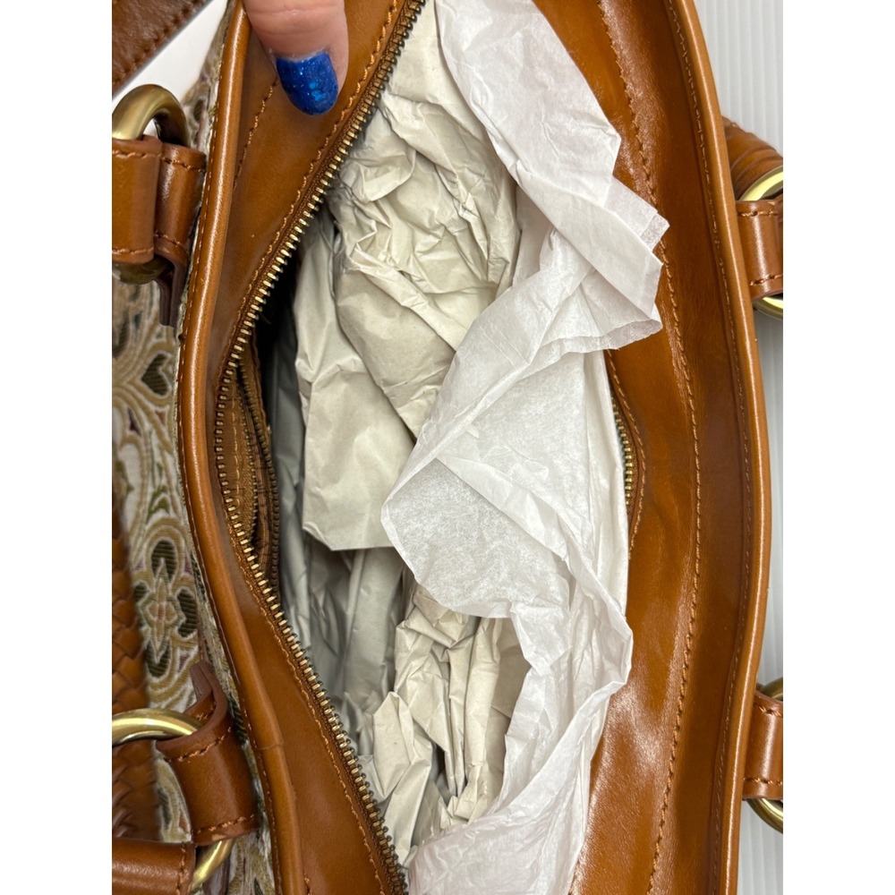 Patricia Nash LESINA Discovery Tapestry & Leather Tan Tote NEW $399 309 OF 400 - Picture 16 of 16